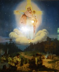 Икона Августово явление Божией Матери на войне